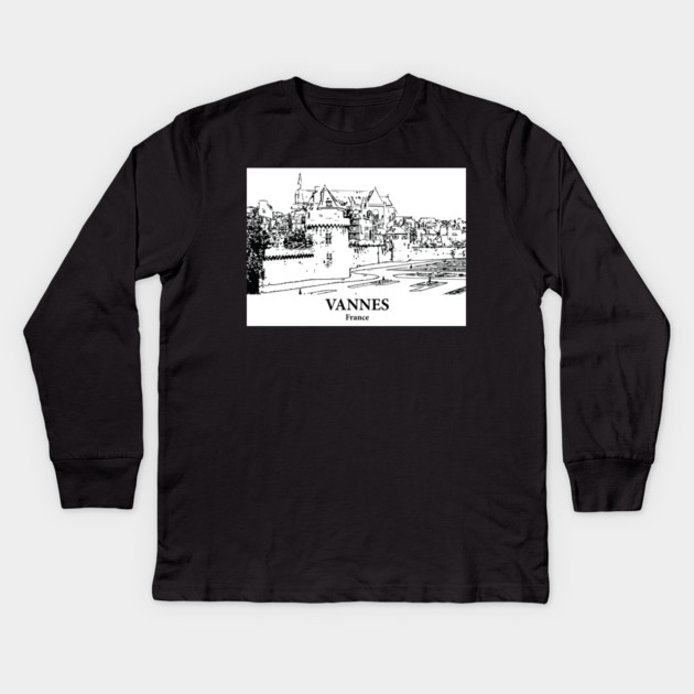 Vannes - France Kids Long Sleeve T-Shirt by Lakeric