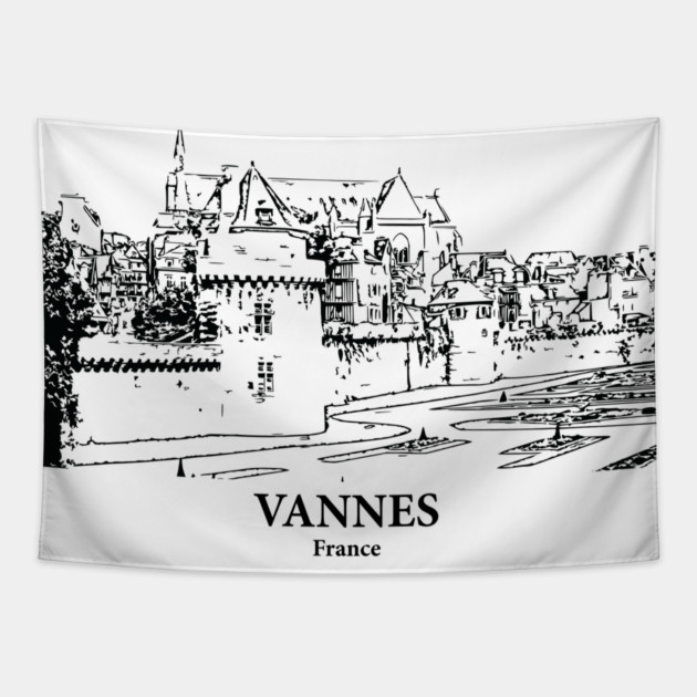 Vannes - France Tapestry by Lakeric