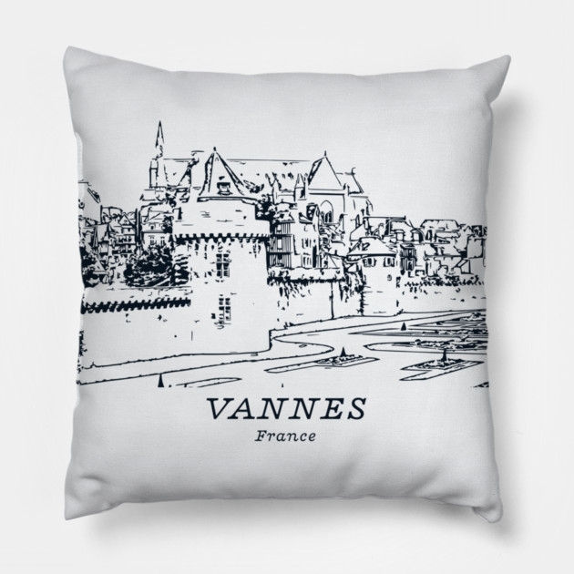 Vannes - France Pillow by Lakeric