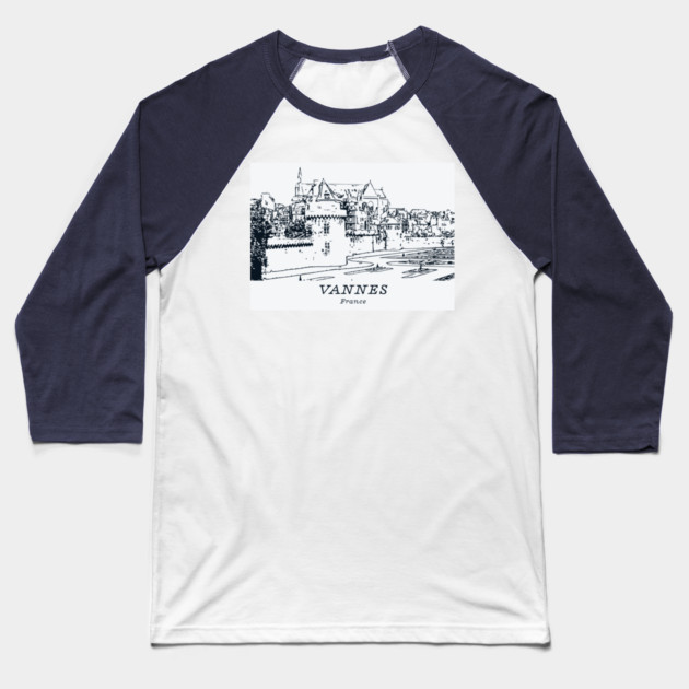 Vannes - France Baseball T-Shirt by Lakeric