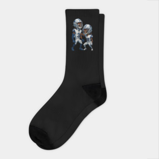 George Pickens and CeeDee Lamb Dallas Cowboys Socks