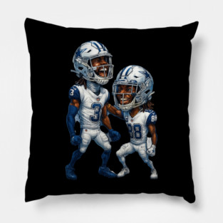 George Pickens and CeeDee Lamb Dallas Cowboys Pillow