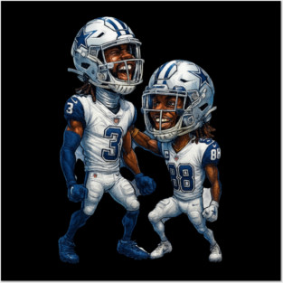 George Pickens and CeeDee Lamb Dallas Cowboys Posters and Art