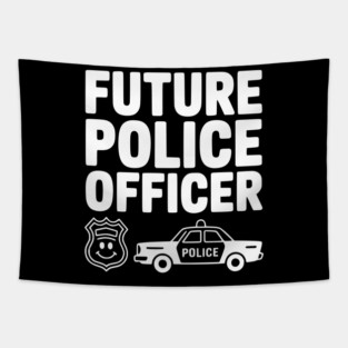 Future Police Officer Tapestry