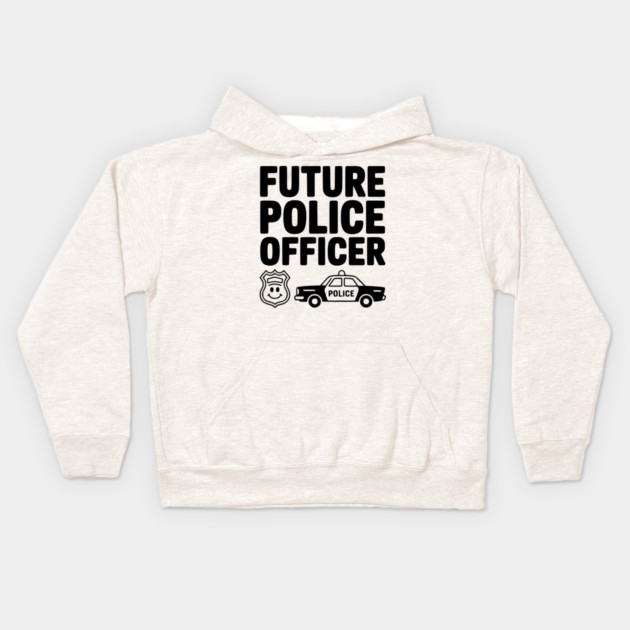 Future Police Officer Kids Hoodie by Frank Ring