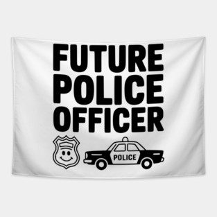 Future Police Officer Tapestry