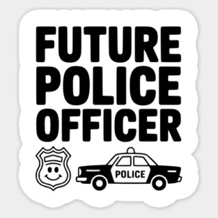 Future Police Officer Sticker