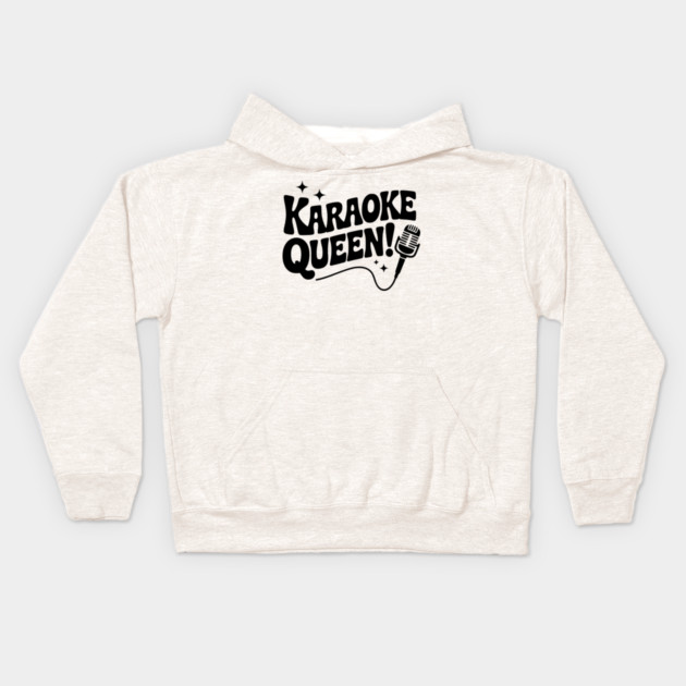 Karaoke Queen! Kids Hoodie by Frank Ring
