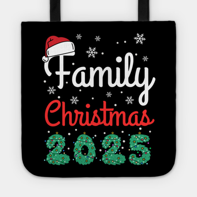 Family Christmas 2025 Tote by Creatifly Graphic Tees
