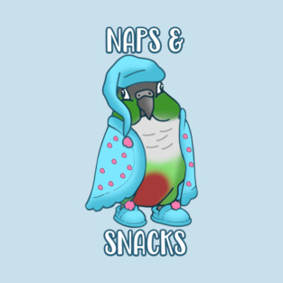 Naps & Snacks Parrot Green Cheeked Conure