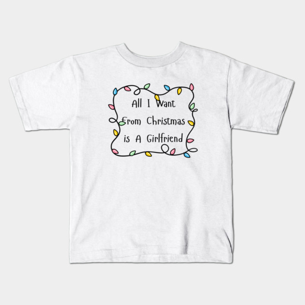 Christmas Lights Kids T-Shirt by Creatifly Graphic Tees