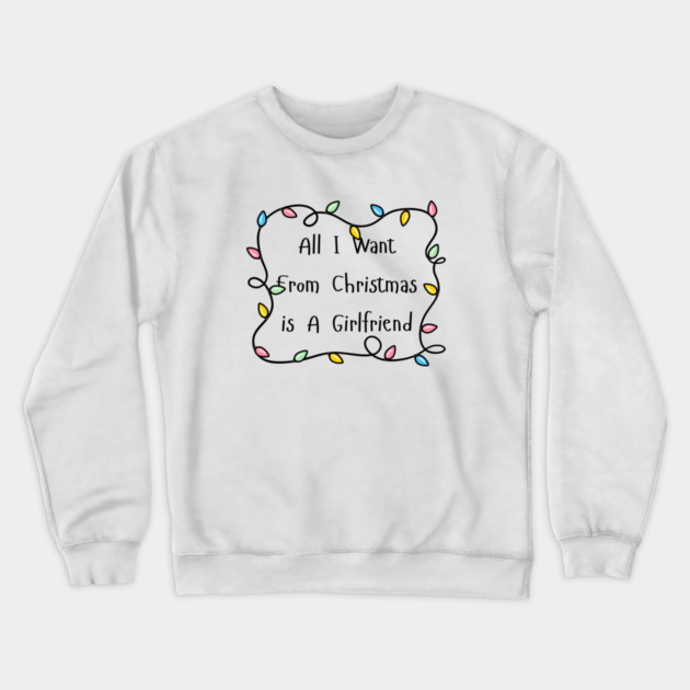 Christmas Lights Crewneck Sweatshirt by Creatifly Graphic Tees