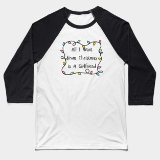 Christmas Lights Baseball T-Shirt