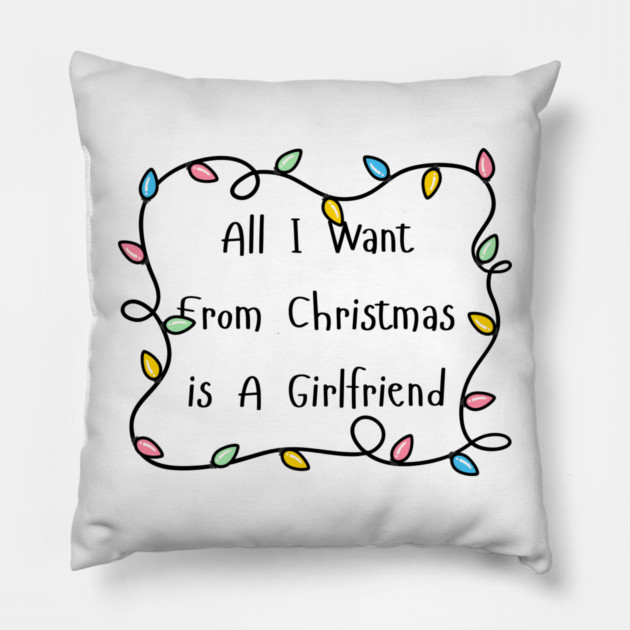 Christmas Lights Pillow by Creatifly Graphic Tees