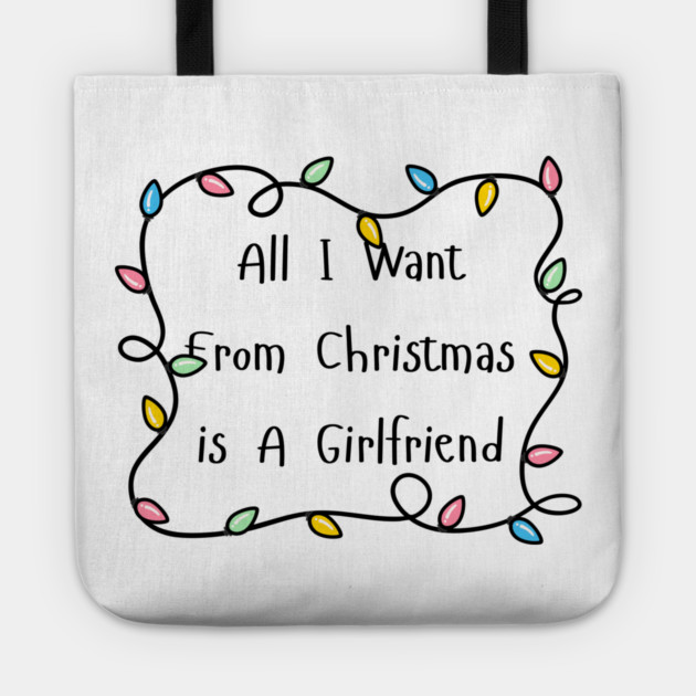 Christmas Lights Tote by Creatifly Graphic Tees