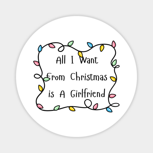 Christmas Lights Magnet by Creatifly Graphic Tees