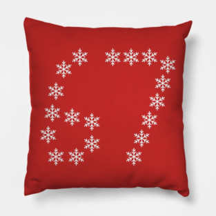 67 Christmas Snowflakes Pillow