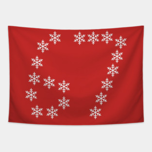 67 Christmas Snowflakes Tapestry
