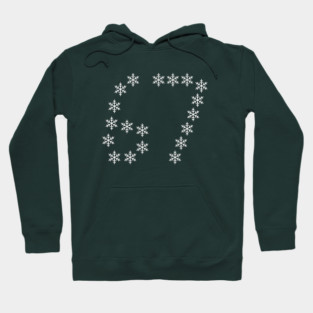 67 Christmas Snowflakes Hoodie