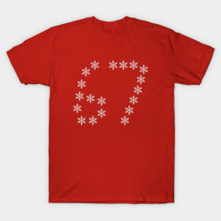 67 Christmas Snowflakes T-Shirt