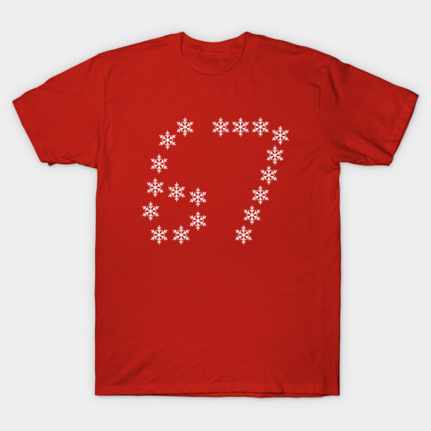 67 Christmas Snowflakes T-Shirt by Creatifly Graphic Tees