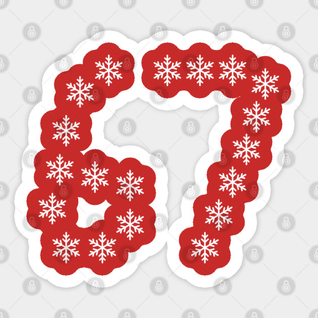 67 Christmas Snowflakes Sticker by Creatifly Graphic Tees