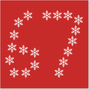 67 Christmas Snowflakes Posters and Art