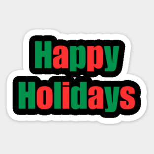 Happy Holidays Sticker