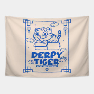 derpy-tiger Tapestry