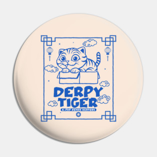 derpy-tiger Pin