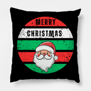 Merry Christmas Santa Face Pillow