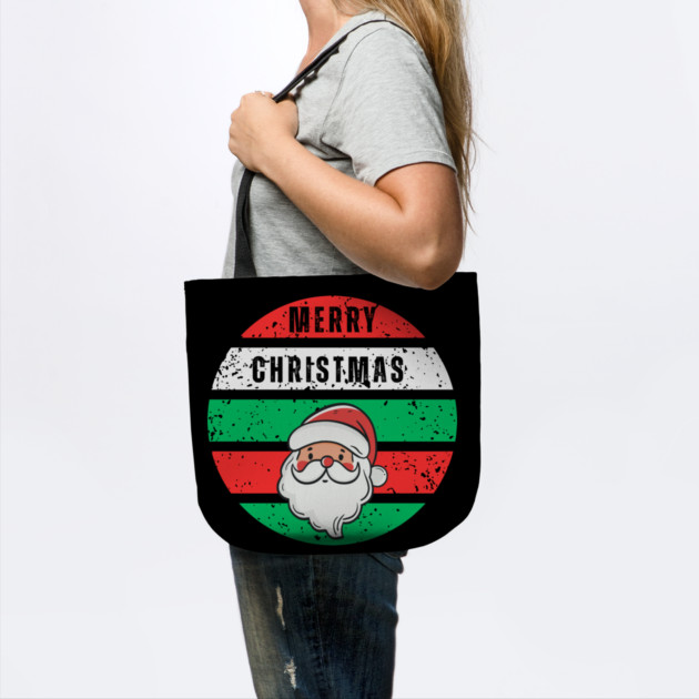 Merry Christmas Santa Face by Creatifly Graphic Tees