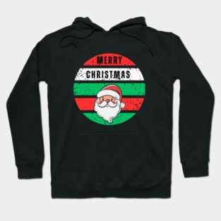 Merry Christmas Santa Face Hoodie