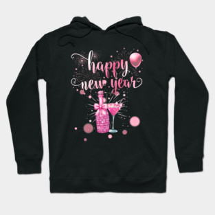 New Years Eve Party Supplies 2026 Happy New Year Fireworks Hoodie