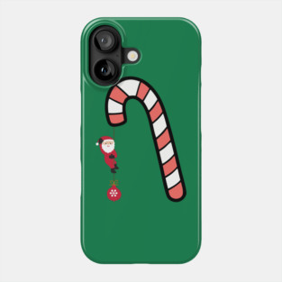 Santa on Candy Cane Adventure Phone Case