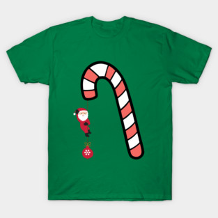 Santa on Candy Cane Adventure T-Shirt