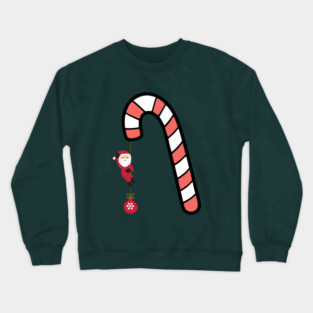 Santa on Candy Cane Adventure Crewneck Sweatshirt