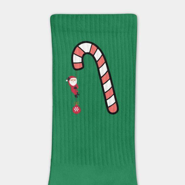 Santa on Candy Cane Adventure by Creatifly Graphic Tees