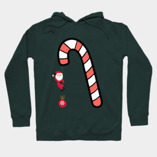 Santa on Candy Cane Adventure Hoodie