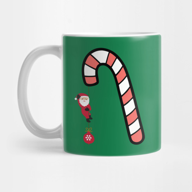 Santa on Candy Cane Adventure by Creatifly Graphic Tees