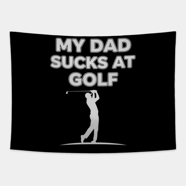 Funny Golf Joke for Dad Fails at Swinging Tapestry by ArtistTee ⭐⭐⭐⭐⭐