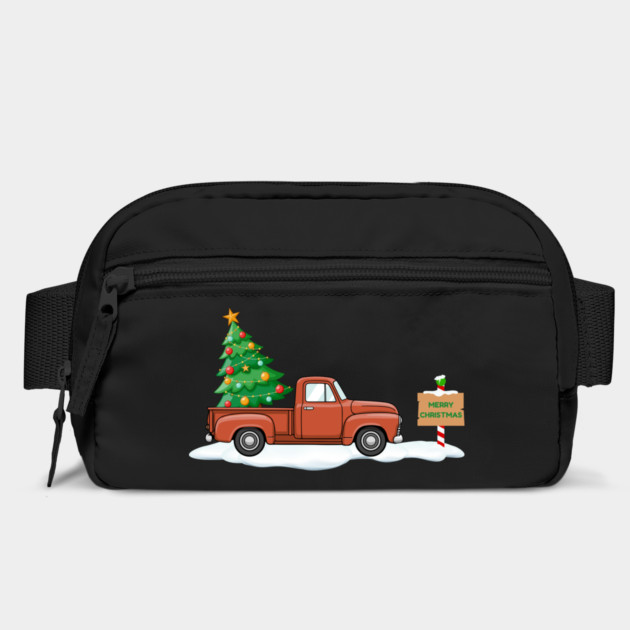 Vintage Christmas Truck with Tree by Creatifly Graphic Tees
