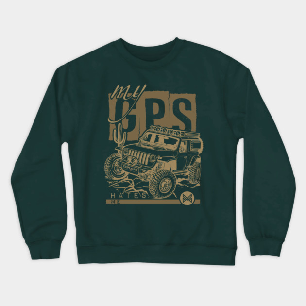 jeep wrangler rubicon 4x4 Crewneck Sweatshirt by monsalveautos