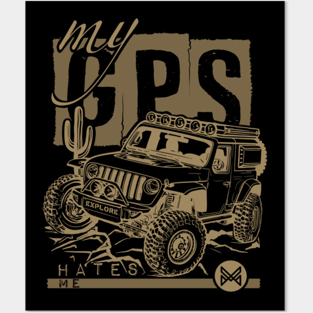 jeep wrangler rubicon 4x4 Wall Art by monsalveautos