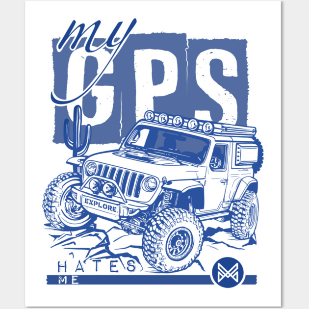 jeep wrangler rubicon off road Wall Art by monsalveautos