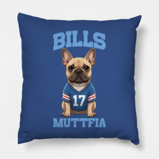 Buffalo Bills Shirts Football 17 Fan Bulldog Dog Lover Graphic Fan Tee M9418 Pillow
