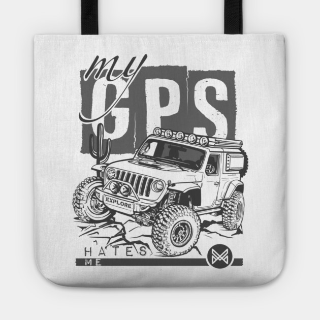 jeep wrangler Tote by monsalveautos