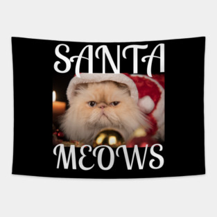 Santa Meows Tapestry