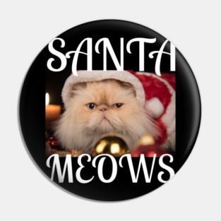 Santa Meows Pin