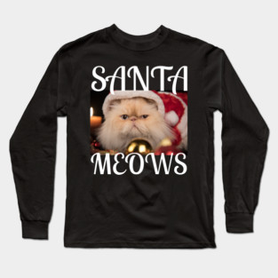 Santa Meows Long Sleeve T-Shirt